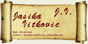 Jasika Vitković vizit kartica